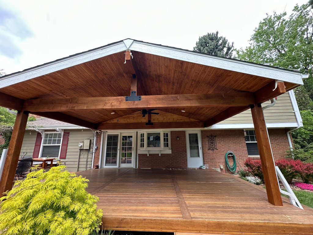 Custom deck project by a deck builder in Colorado