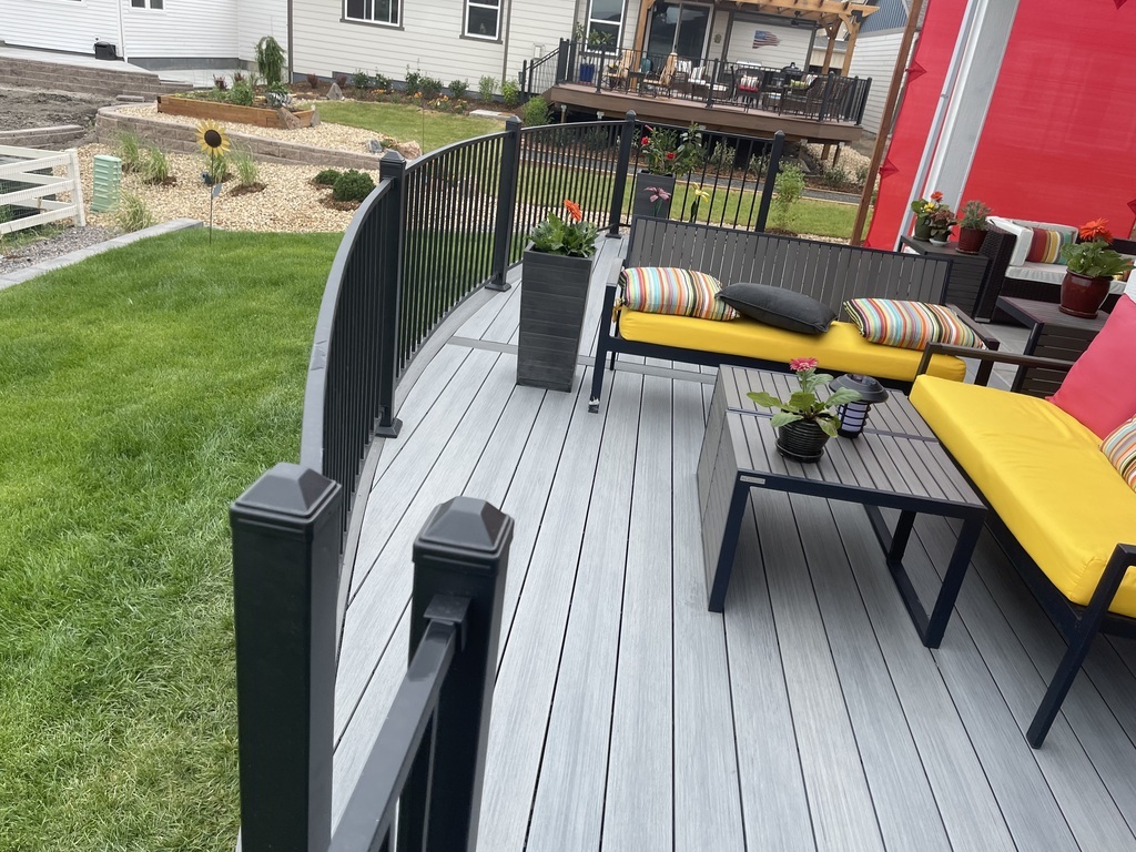 Backyard deck built by a professional deck builder in Colorado