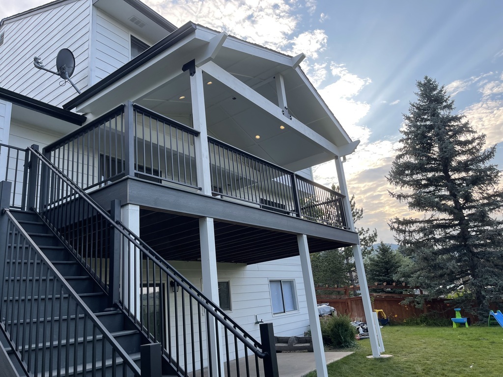 Residential deck construction completed by a Colorado deck builder